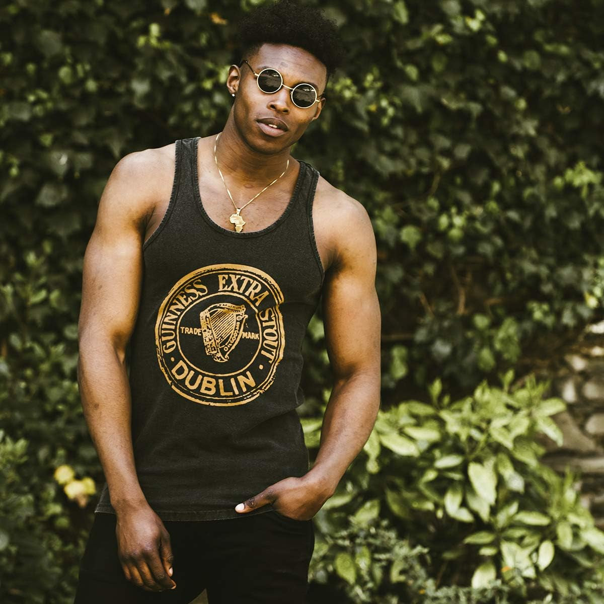 Black Washed Extra Stout Tank Top- Sizes Small -XXXL