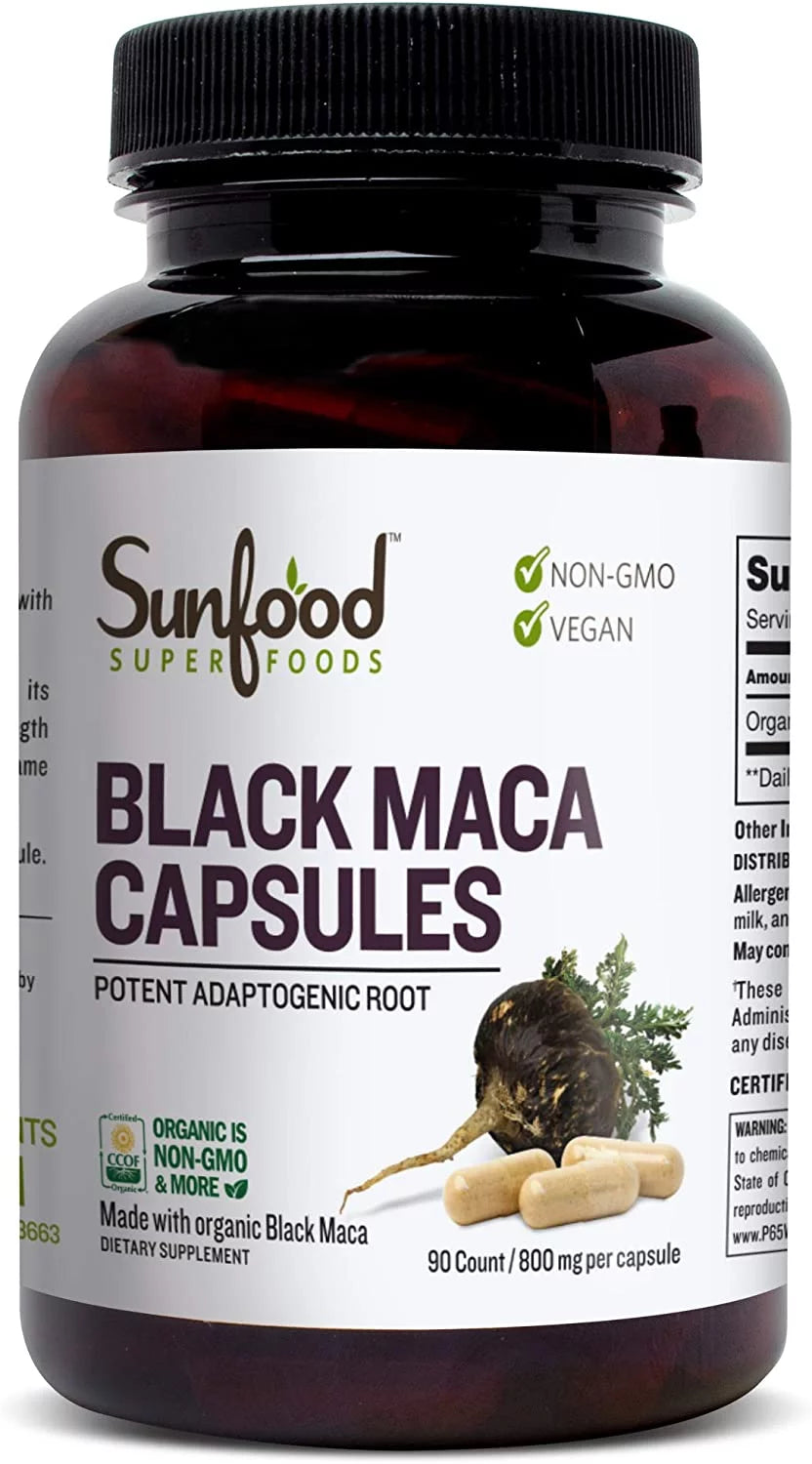 Black Maca Capsules, 90 Ct