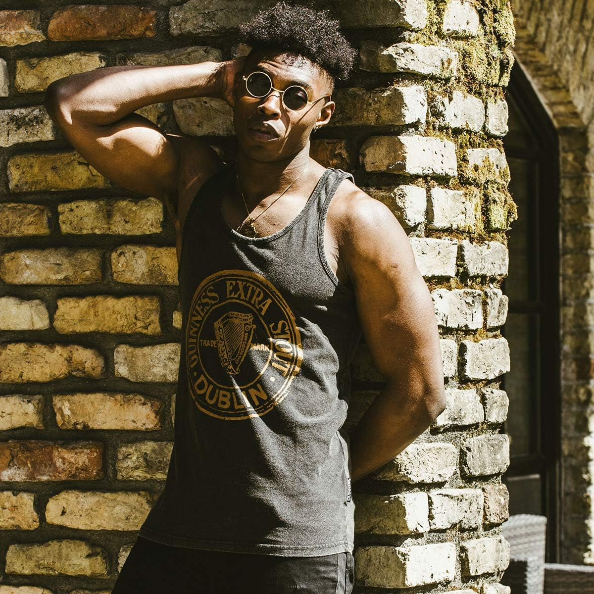 Black Washed Extra Stout Tank Top- Sizes Small -XXXL
