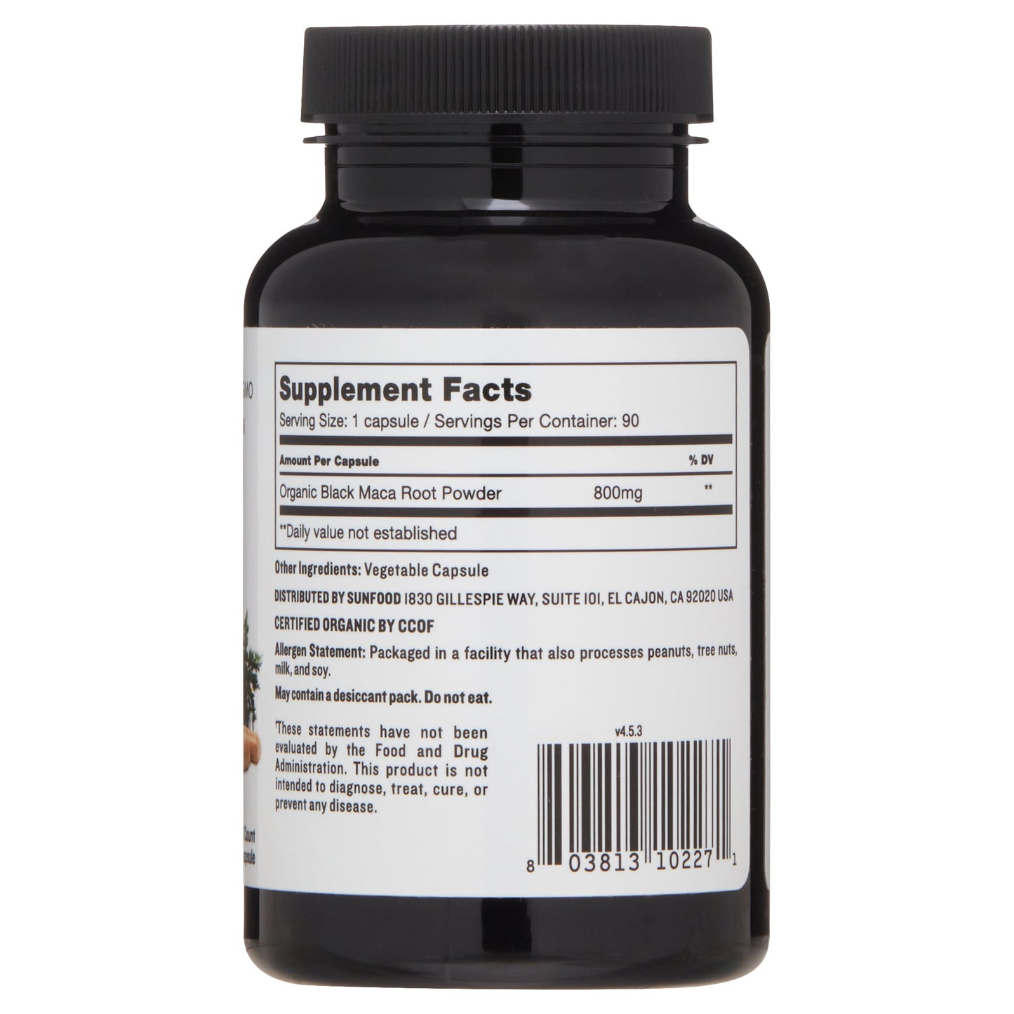 Black Maca Capsules, 90 Ct