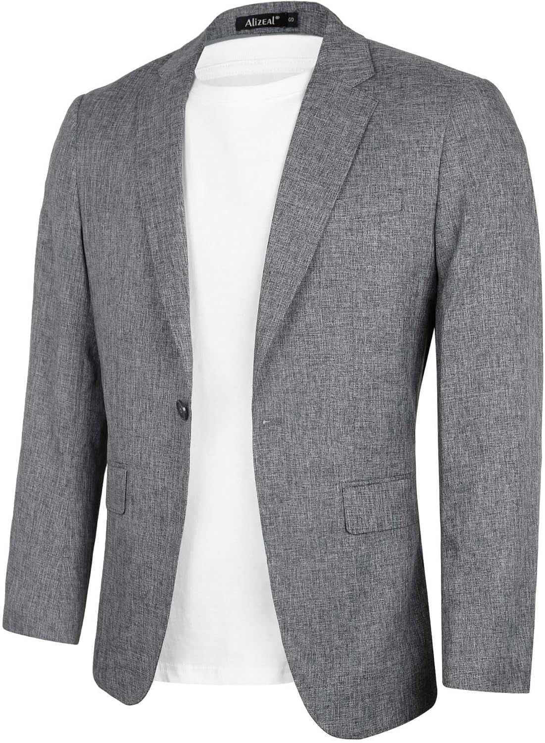 Men'S Casual Suit Jacket Sports Coat Business Suit One Button
