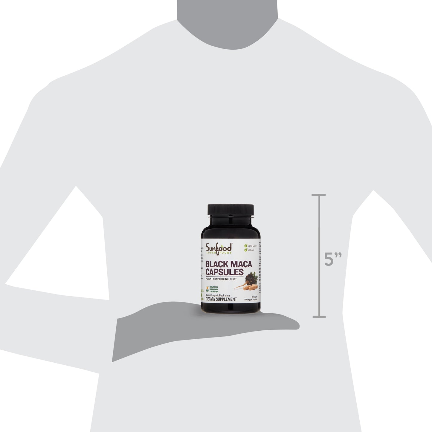 Black Maca Capsules, 90 Ct