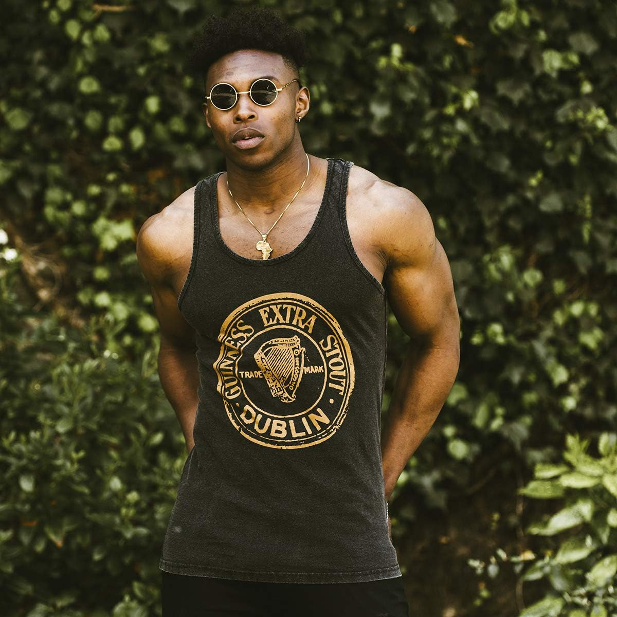 Black Washed Extra Stout Tank Top- Sizes Small -XXXL
