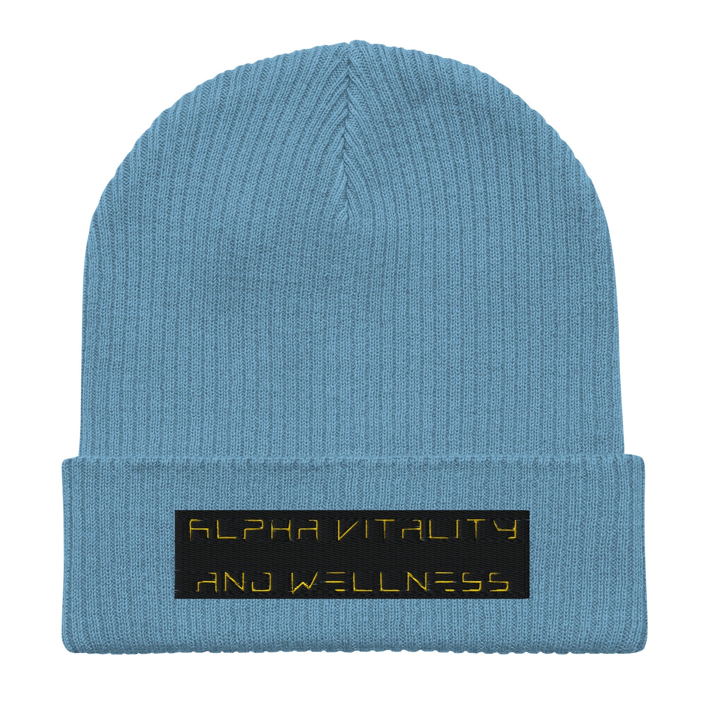 Alpha Vitality and Wellness Organic ribbed beanie