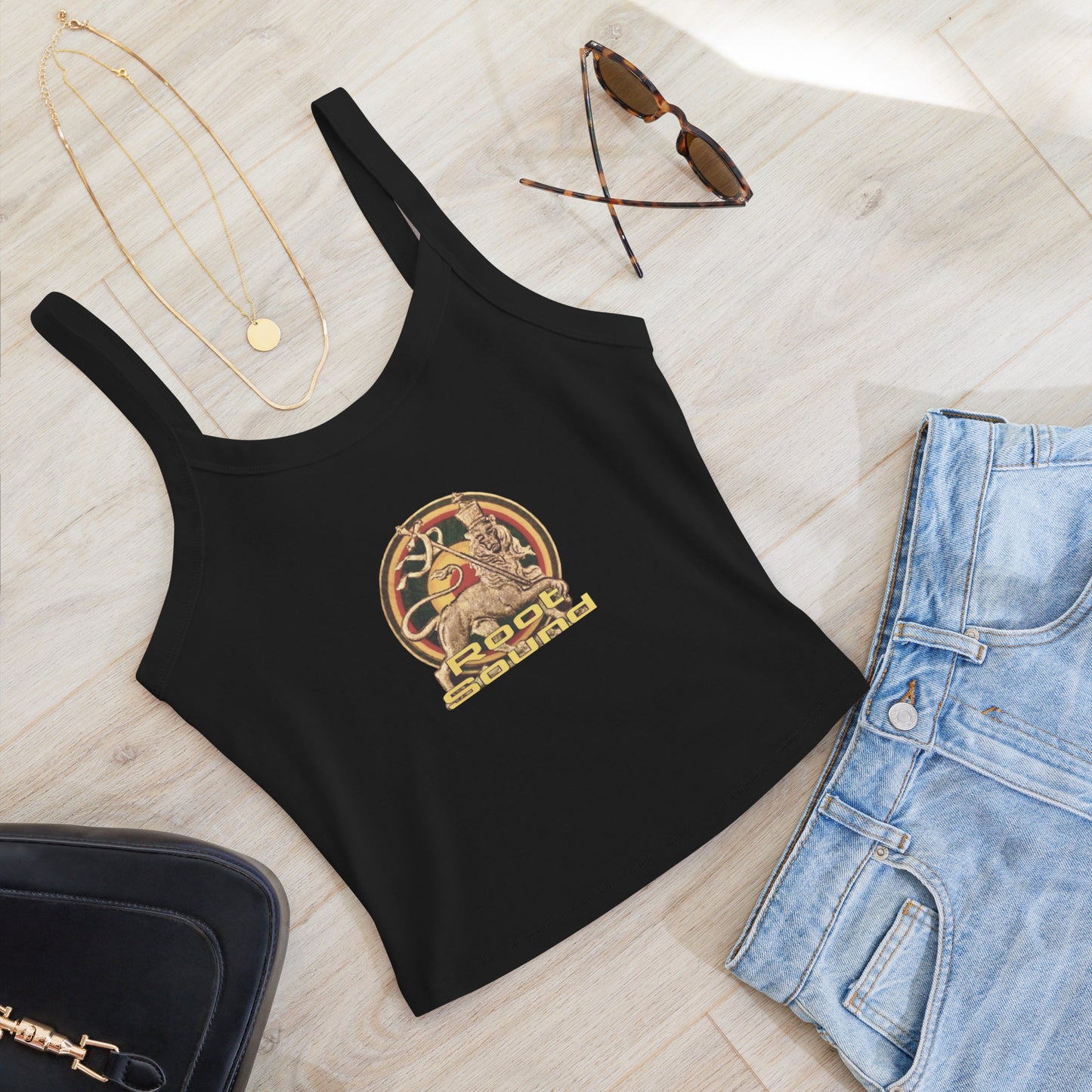 'Root Sound' Women’s micro-rib tank top