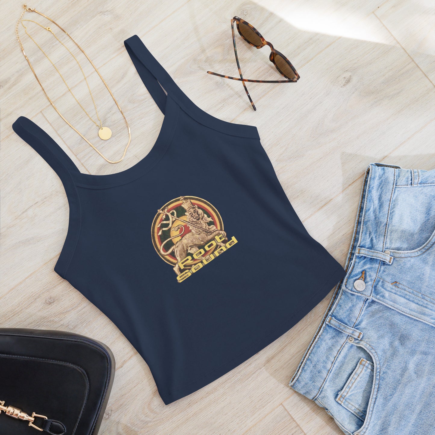 'Root Sound' Women’s micro-rib tank top