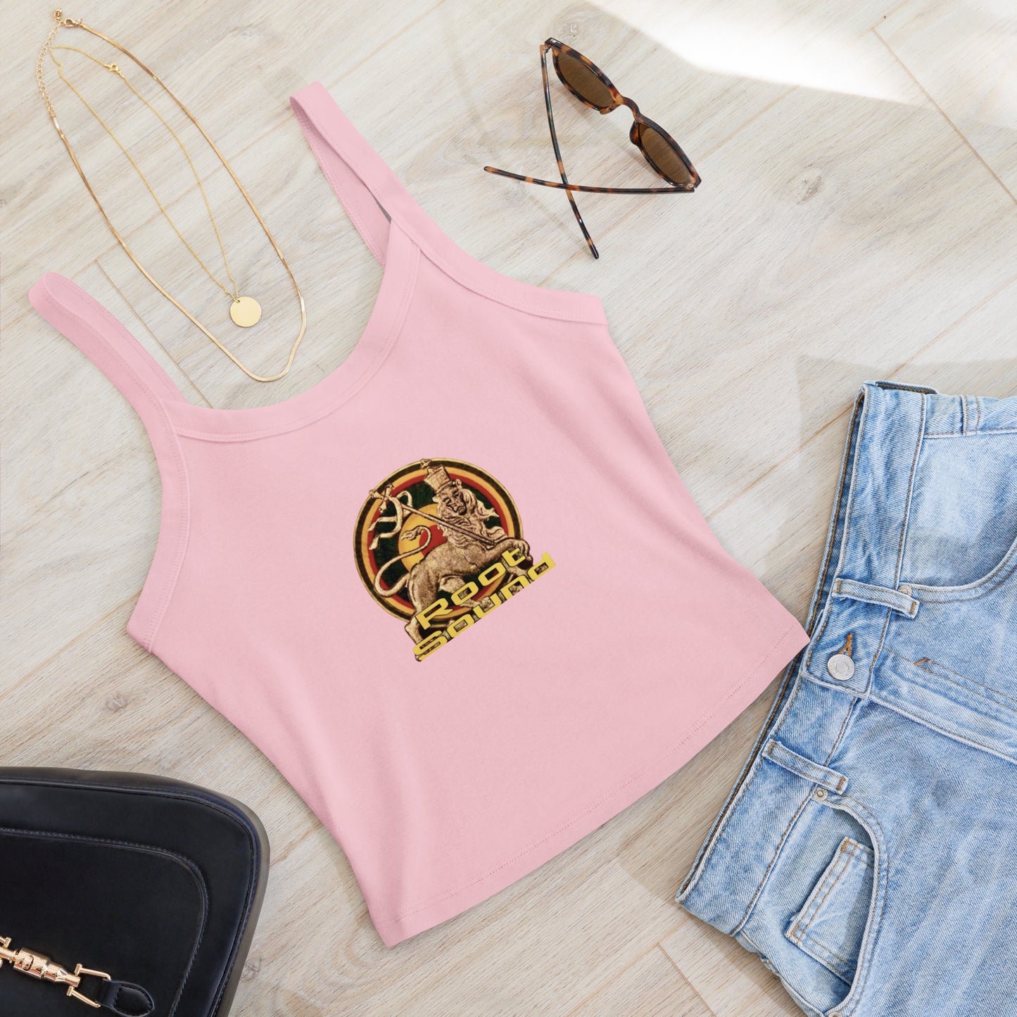 'Root Sound' Women’s micro-rib tank top
