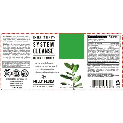 Extra Strength System Cleanse Detox (60 Capsules)