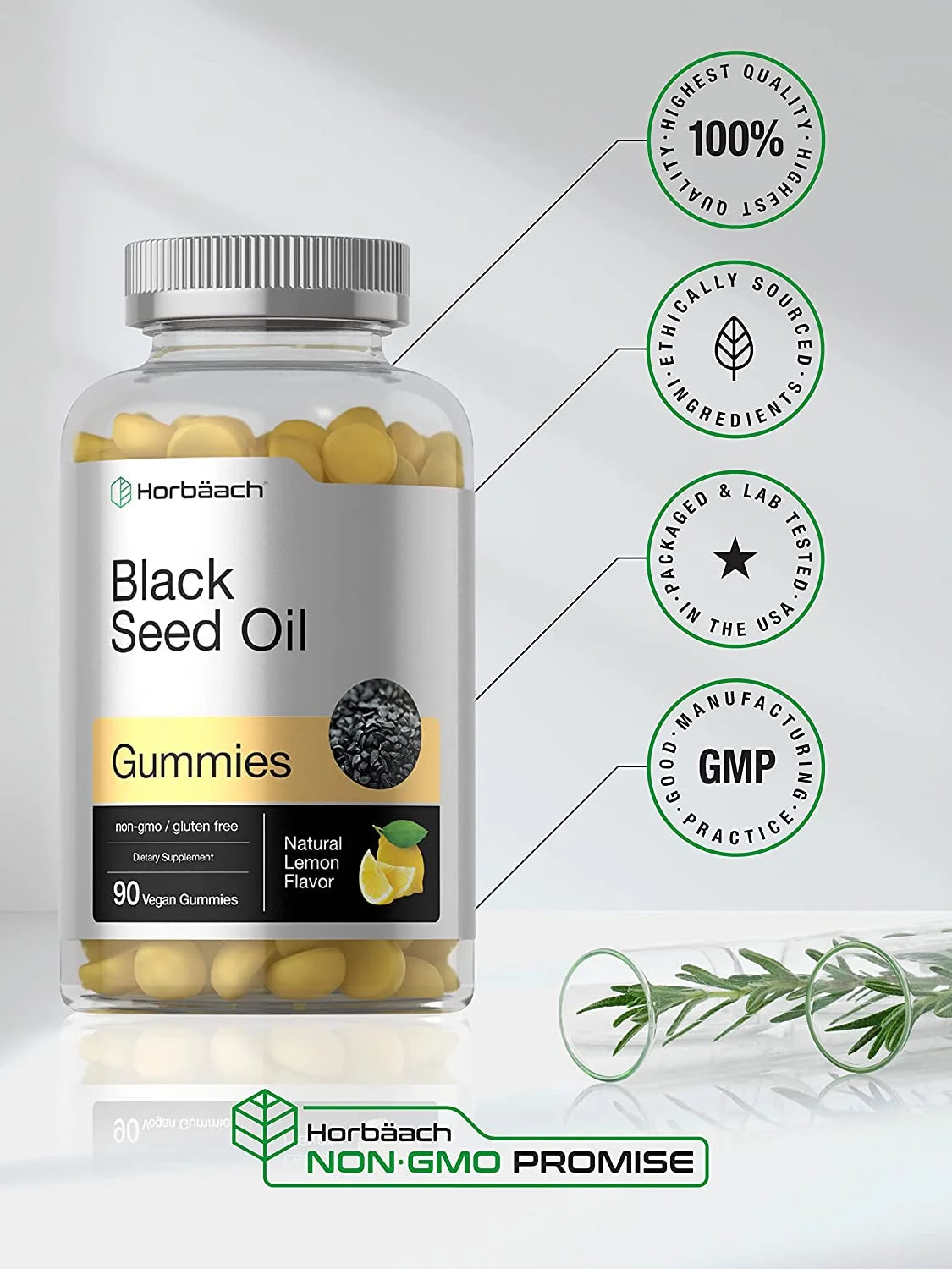Blackseed Oil Gummies | 90 Count | Vegan Formula | by