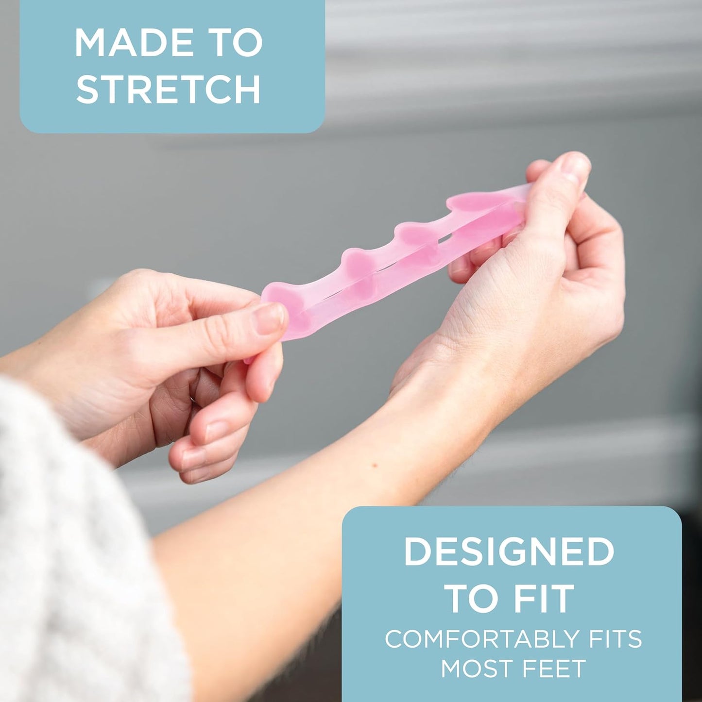 Mind Bodhi Toe Separators for Bunion Correction and Toe Restoration - Unisex Toe Spacers in Blue