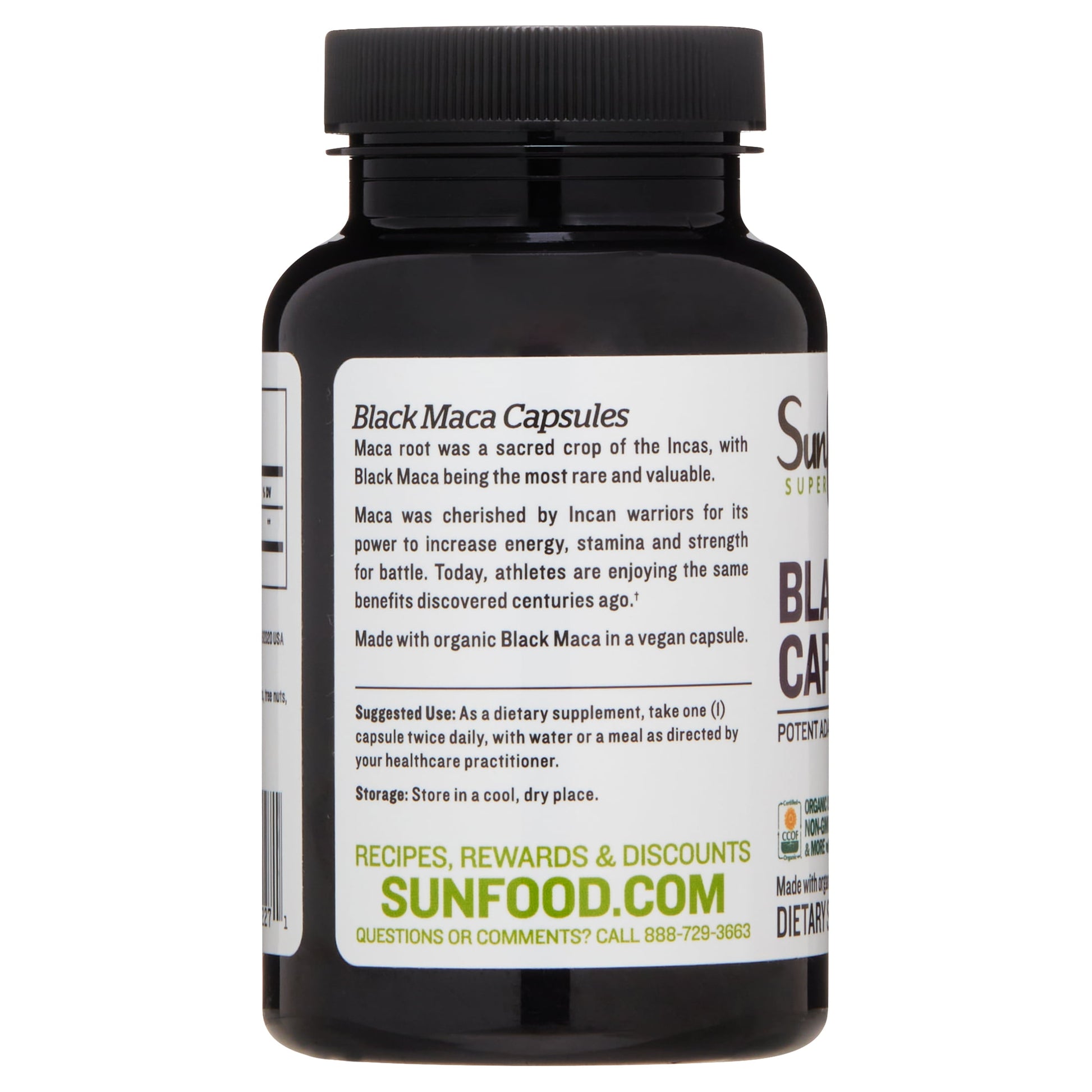 Black Maca Capsules, 90 Ct