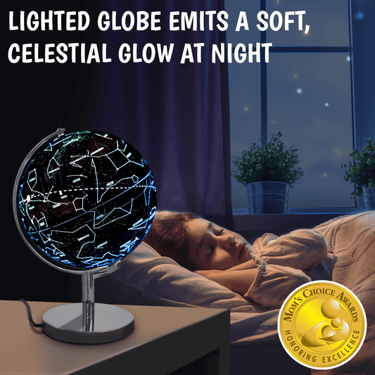 Globe 3 in 1 Office Desk Night Light, LED Light Globe, Constellation Learning & Education Toys