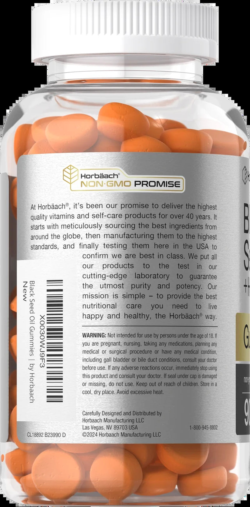 Blackseed Oil Gummies | 90 Count | Vegan Formula | by