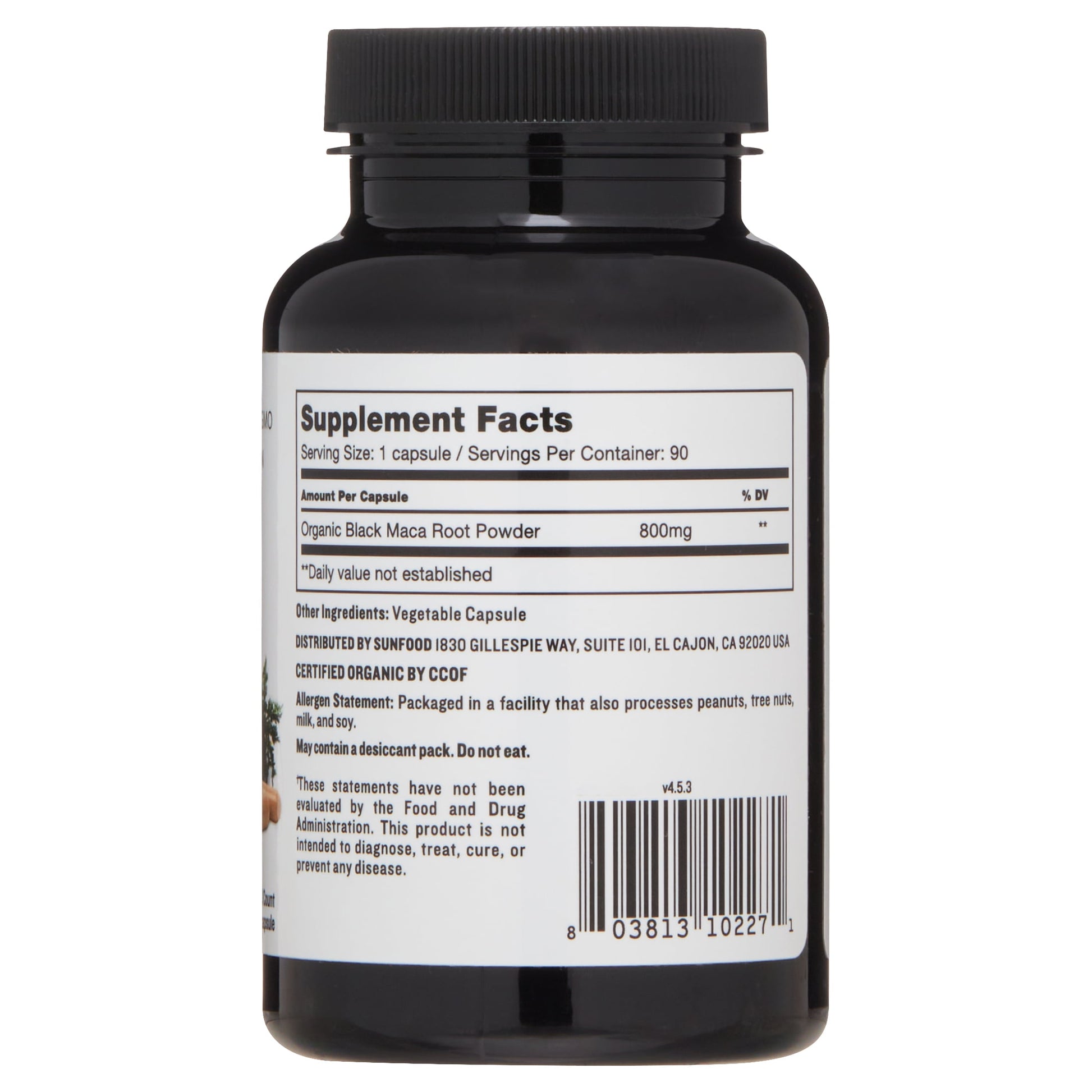Black Maca Capsules, 90 Ct