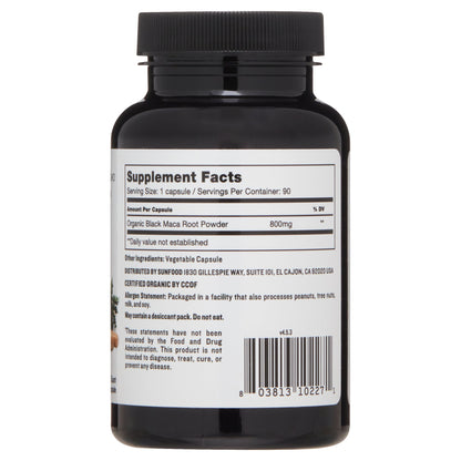 Black Maca Capsules, 90 Ct