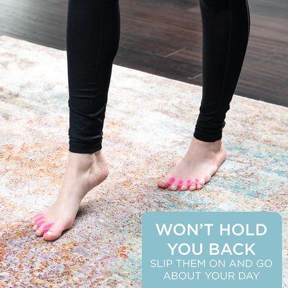 Mind Bodhi Toe Separators for Bunion Correction and Toe Restoration - Unisex Toe Spacers in Blue