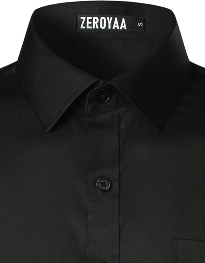 Men'S Urban Stylish Casual Business Slim Fit Long Sleeve Button up Dress Shirt with Pocket