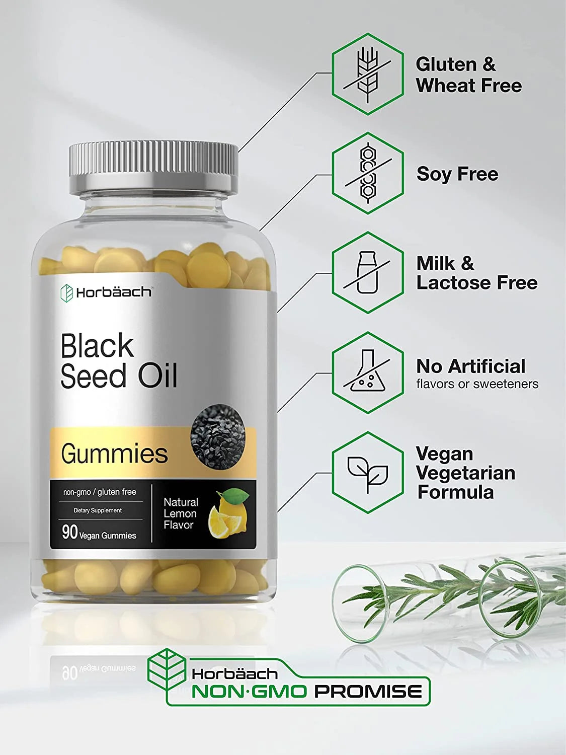 Blackseed Oil Gummies | 90 Count | Vegan Formula | by