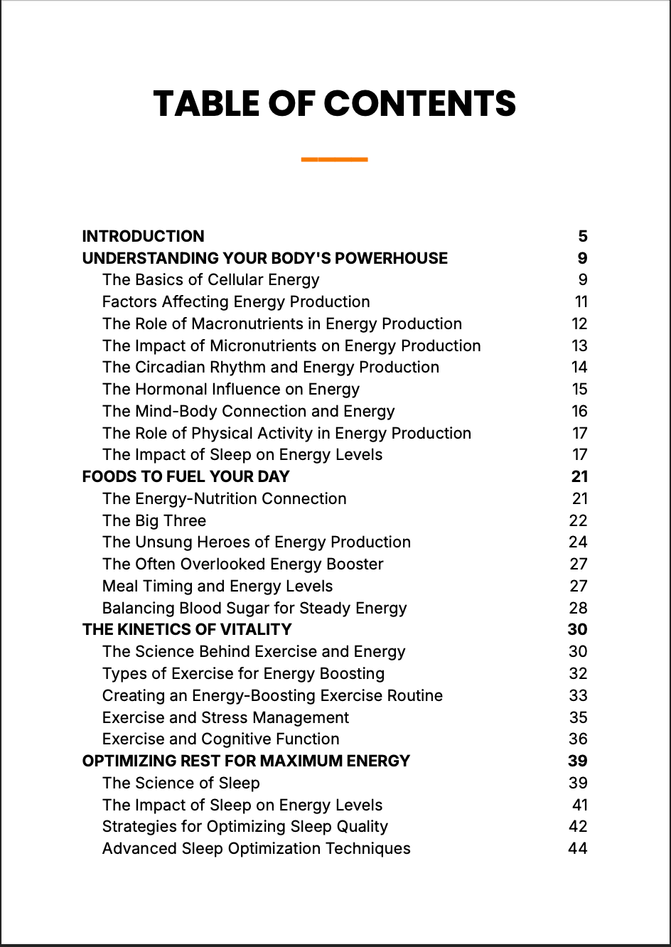 "Natural Energy Boost" Ebook