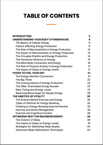 "Natural Energy Boost" Ebook