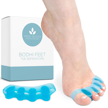 Mind Bodhi Toe Separators for Bunion Correction and Toe Restoration - Unisex Toe Spacers in Blue