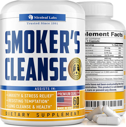 Smoker'S Cleanse Quit Smoking Aid and Respiratory Support Lung Cleanse and Detox
