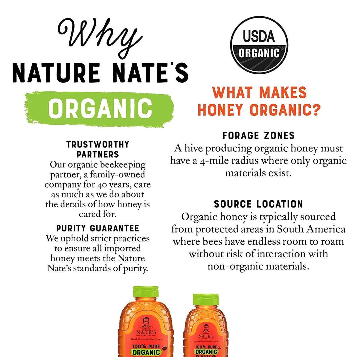 Nature Nate'S 100% Pure Organic, Raw & Unfiltered Squeeze Bottle Honey, 32 Oz