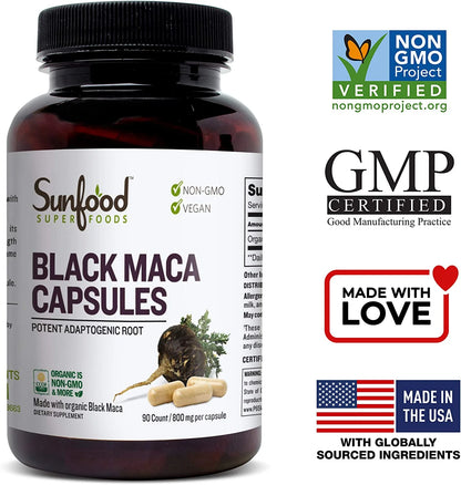 Black Maca Capsules, 90 Ct
