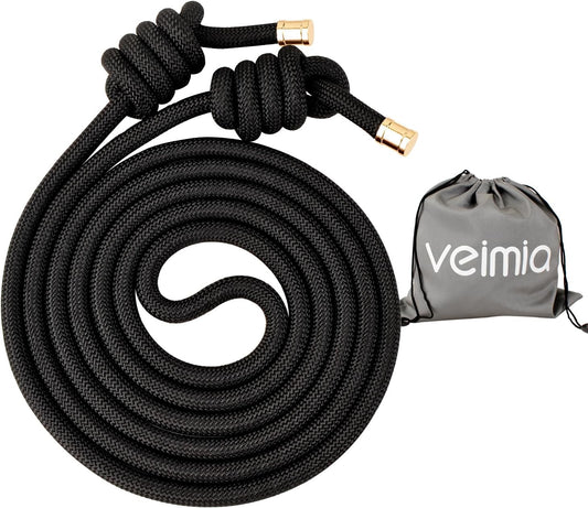Flow Rope for Fitness High Performance Double Woven Workout Rope Adjustable Flow Jump Rope for Men Women Training Indoor Outdoor Cardio Exercise Rope for Beginner