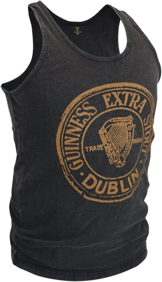 Black Washed Extra Stout Tank Top- Sizes Small -XXXL