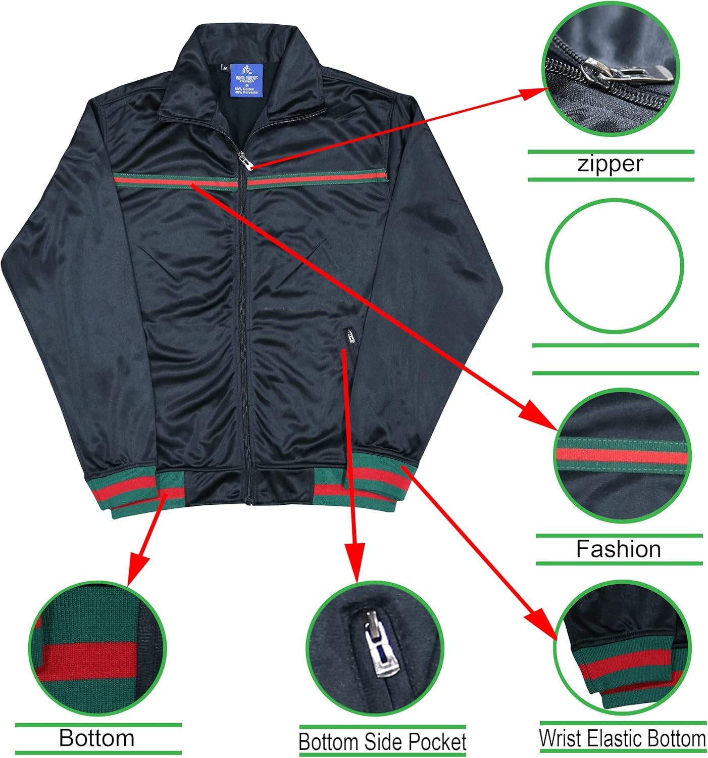 Men'S Star Fashionwear Falls Winter Gym Active Jogging Track Suit