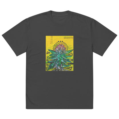 "Ganja Flower" Oversized faded t-shirt