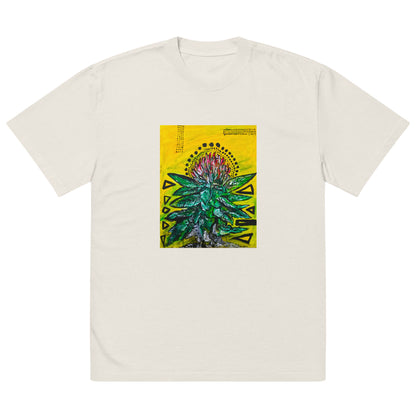 "Ganja Flower" Oversized faded t-shirt