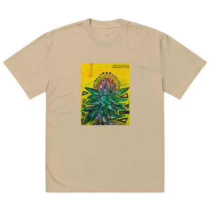 "Ganja Flower" Oversized faded t-shirt