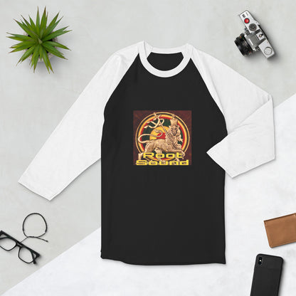 'Root Sound' 3/4 sleeve raglan shirt