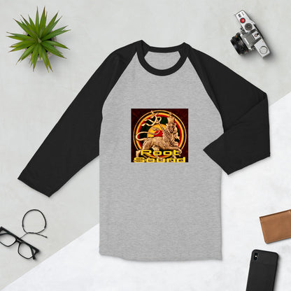 'Root Sound' 3/4 sleeve raglan shirt