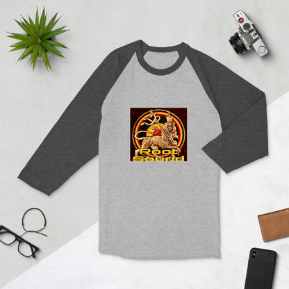 'Root Sound' 3/4 sleeve raglan shirt