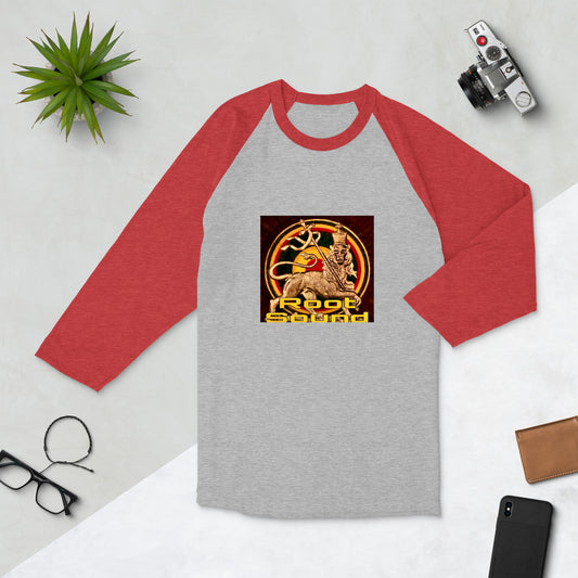 'Root Sound' 3/4 sleeve raglan shirt