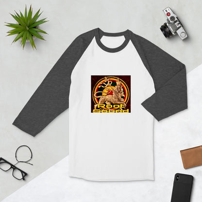 'Root Sound' 3/4 sleeve raglan shirt