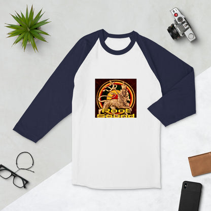 'Root Sound' 3/4 sleeve raglan shirt