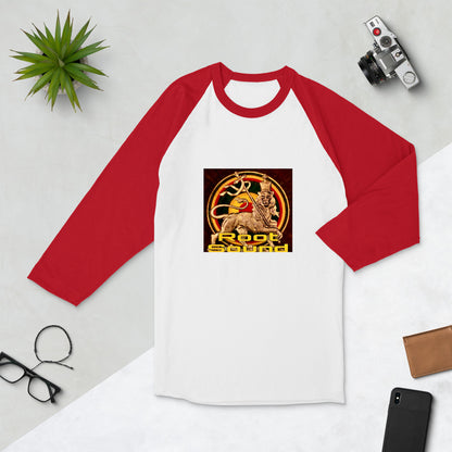 'Root Sound' 3/4 sleeve raglan shirt