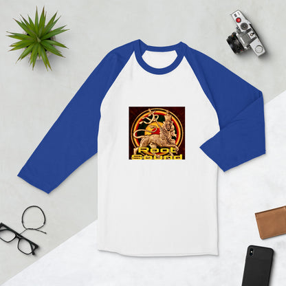 'Root Sound' 3/4 sleeve raglan shirt