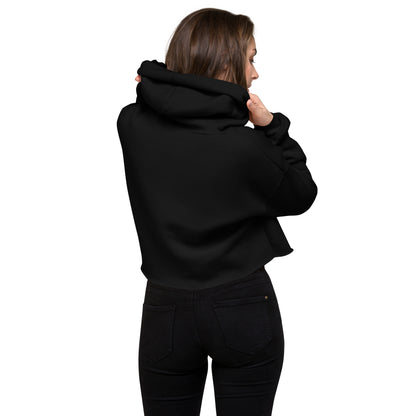 80's Anime Chipmunk Eyes - Crop Hoodie