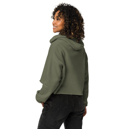 80's Anime Puppy Eyes - Crop Hoodie