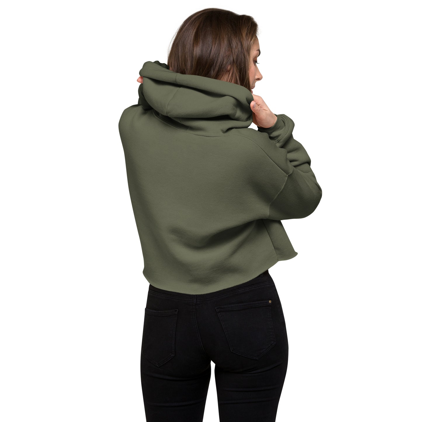 80's Anime Chipmunk Eyes - Crop Hoodie