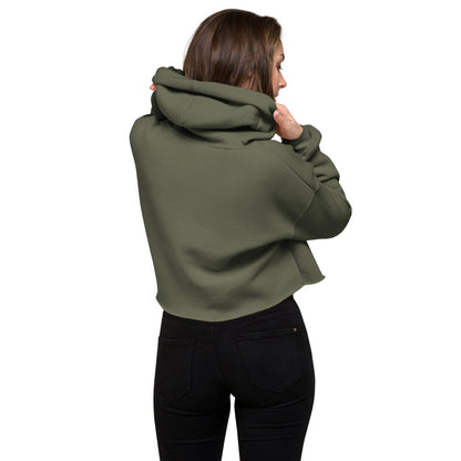 80's Anime Chipmunk Eyes - Crop Hoodie