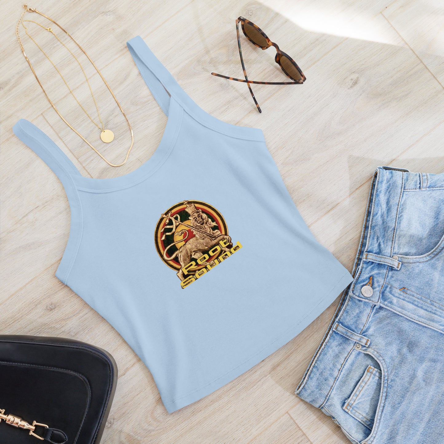 'Root Sound' Women’s micro-rib tank top